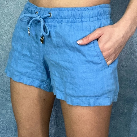 Lilly Pulitzer Pants - Lilly Pulitzer 100% Linen Blue Shorts